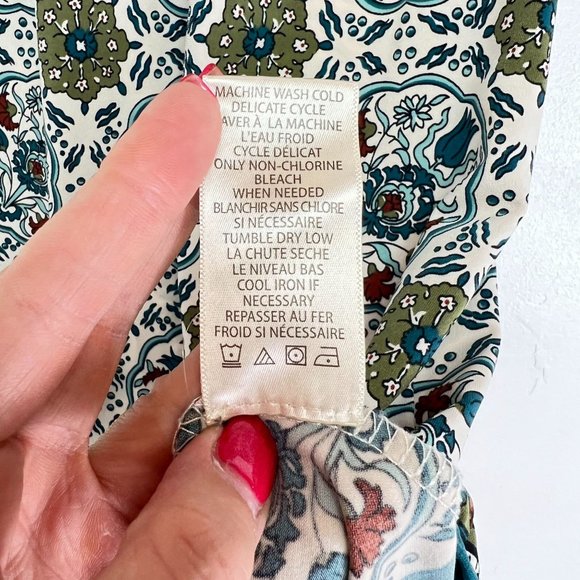 Max Studio Teal Geometric Shift Mini Dress Short Sleeve Boat Neck Women's Size S - Picture 6 of 6